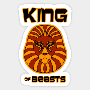 King of Beasts Sticker